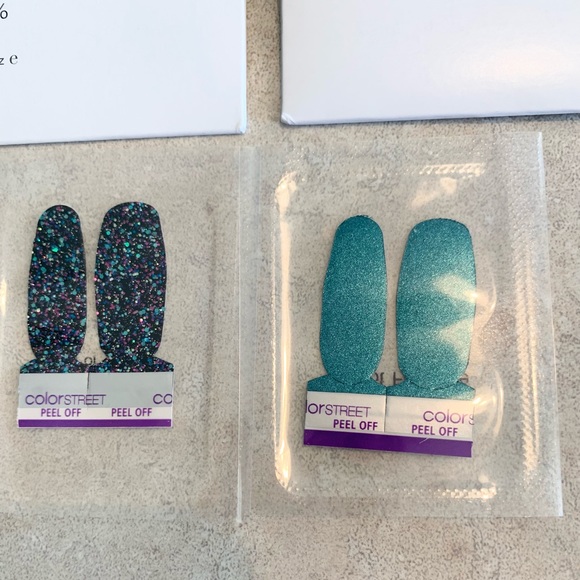 NEW SEALED Lot of 6 Color Street 100% Real Nail Polish Strips + Free Accents - Picture 4 of 7